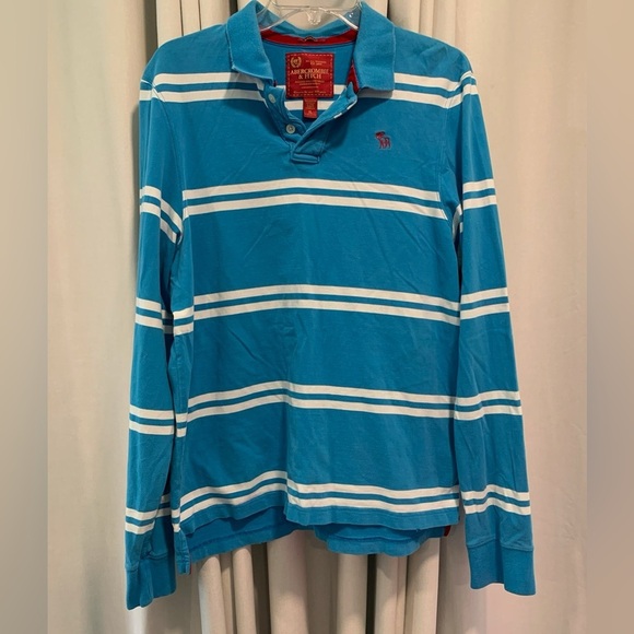 Abercrombie & Fitch Other - Vintage Abercrombie & Fitch Men’s Rugby Shirt, Muscle Fit, Polo Collar; Size XL